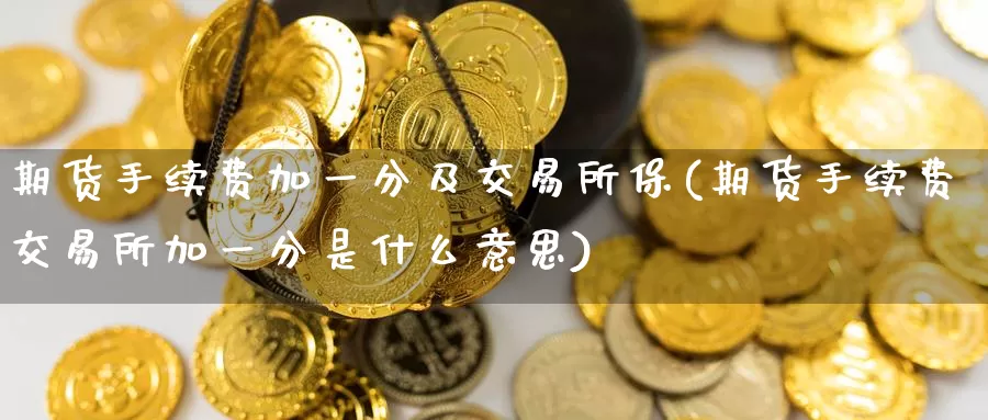 期货手续费加一分及交易所保(期货手续费交易所加一分是什么意思)_https://www.jinshufanghu.com_黄金期货_第1张