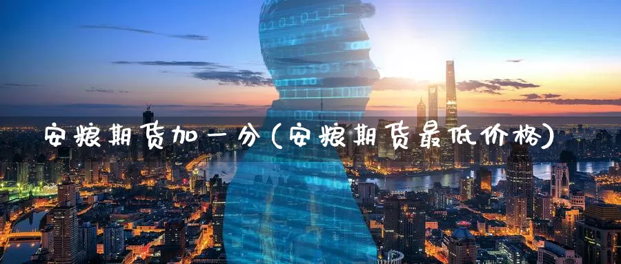 安粮期货加一分(安粮期货最低价格)_https://www.jinshufanghu.com_黄金期货_第1张
