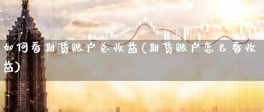 如何看期货账户总收益(期货账户怎么看收益)_https://www.jinshufanghu.com_黄金期货_第1张