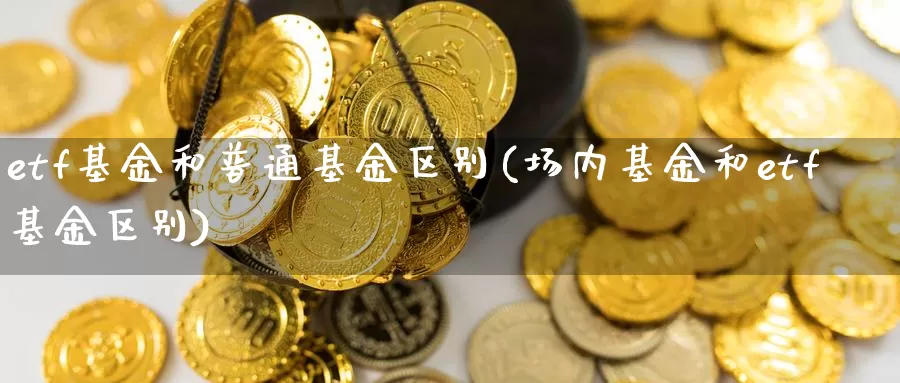 etf基金和普通基金区别(场内基金和etf基金区别)_内盘期货_第1张_内盘期货直播室 etf基金和普通基金区别(场内基金和etf基金区别)_https://www.jinshufanghu.com_内盘期货_第1张