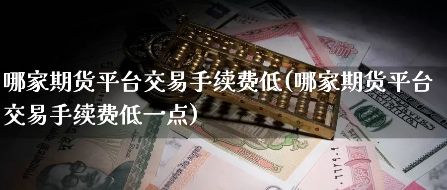 哪家期货平台交易手续费低(哪家期货平台交易手续费低一点)_https://www.jinshufanghu.com_黄金期货_第1张