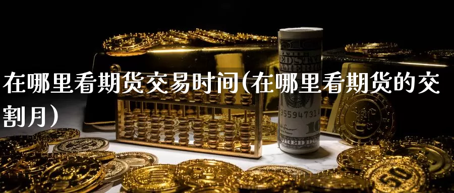在哪里看期货交易时间(在哪里看期货的交割月)_https://www.jinshufanghu.com_黄金期货_第1张