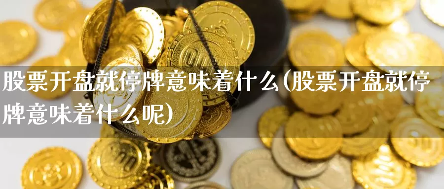 股票开盘就停牌意味着什么(股票开盘就停牌意味着什么呢)_黄金期货_第1张_内盘期货直播室 股票开盘就停牌意味着什么(股票开盘就停牌意味着什么呢)_https://www.jinshufanghu.com_黄金期货_第1张