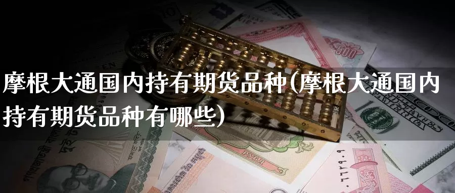 摩根大通国内持有期货品种(摩根大通国内持有期货品种有哪些)_https://www.jinshufanghu.com_内盘期货_第1张