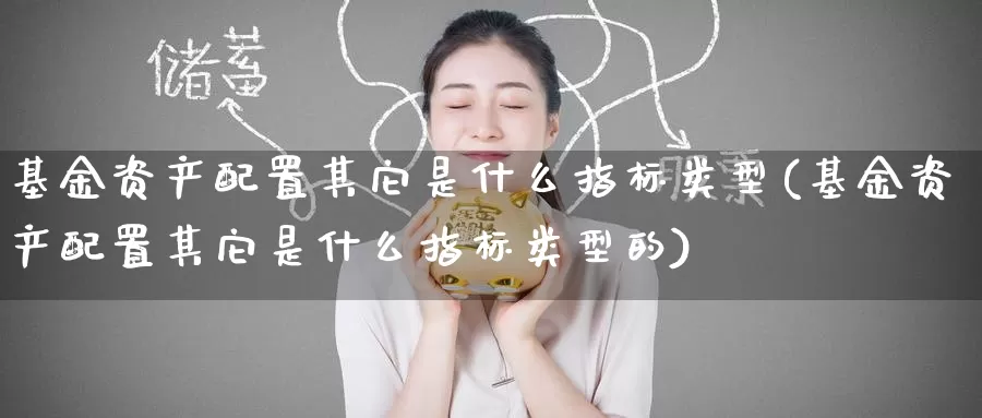 基金资产配置其它是什么指标类型(基金资产配置其它是什么指标类型的)_https://www.jinshufanghu.com_黄金期货_第1张
